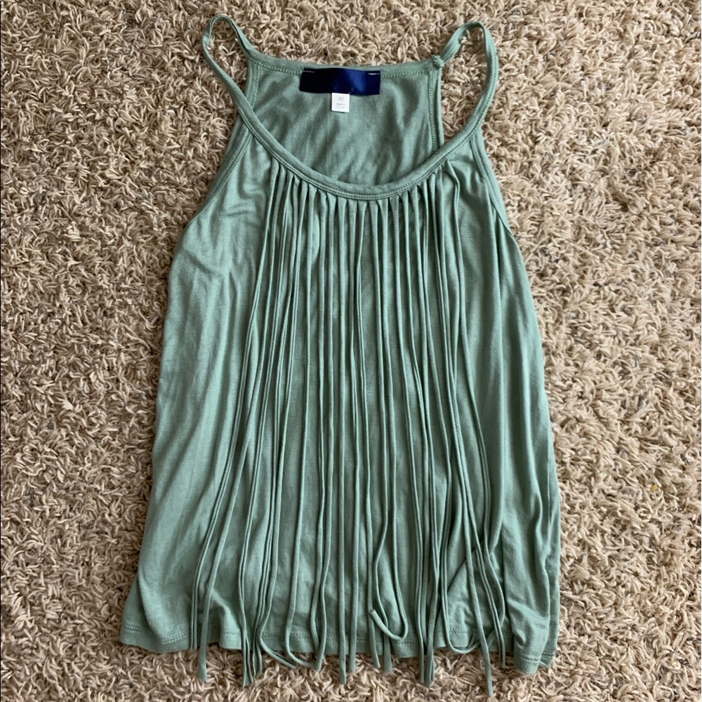 Green tank top
